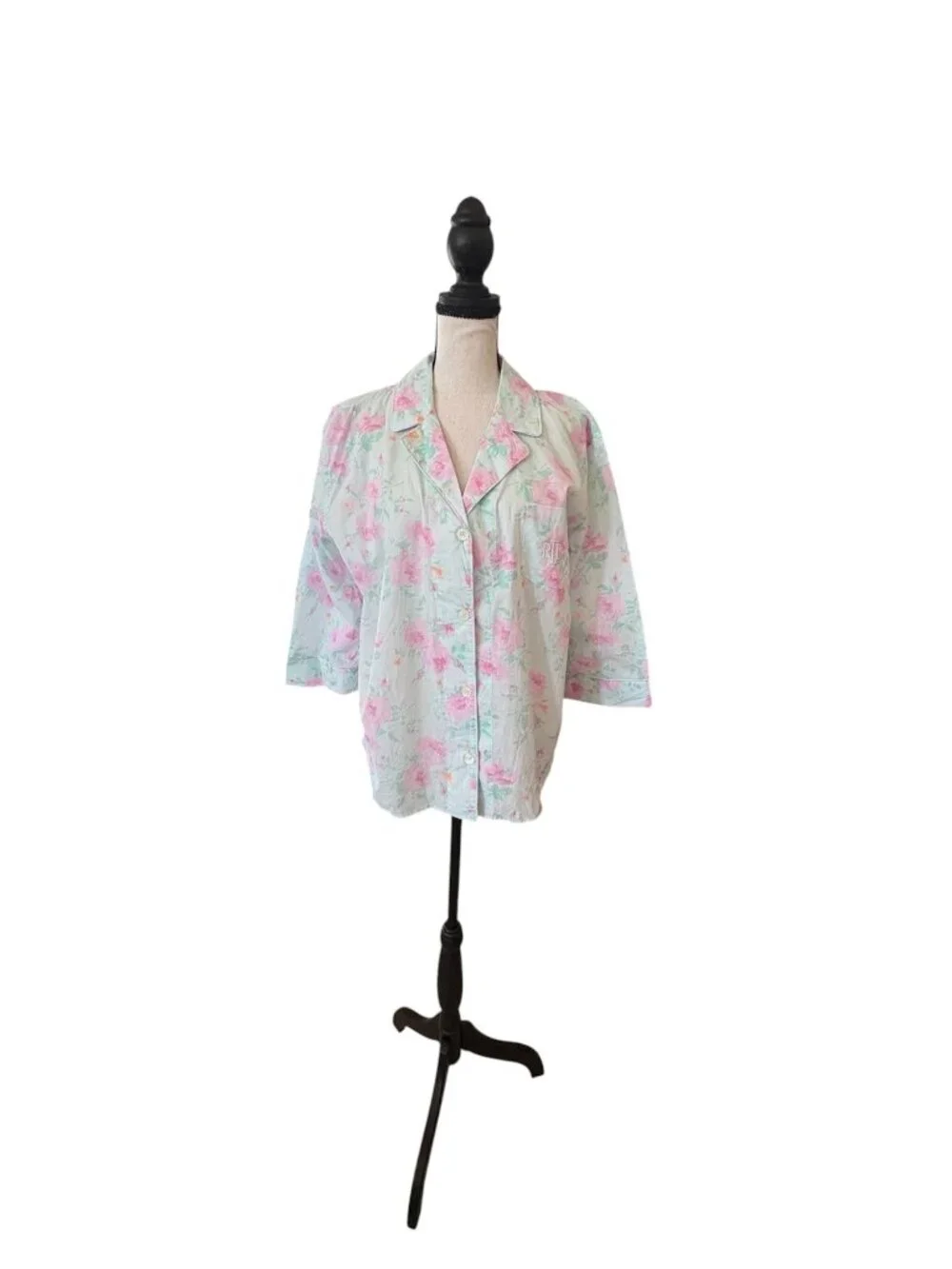 Ralph Lauren Women's Summer Floral Pajama Set 100% Cotton Brand New With Tags XL - Picture 2 of 7